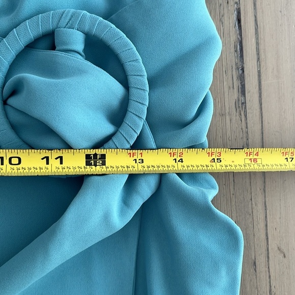 Sachin & Babi Camila Crepe Belted Dress in Teal. size 10 - Picture 6 of 12